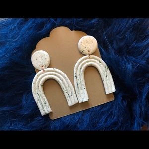 Clay rainbow earrings